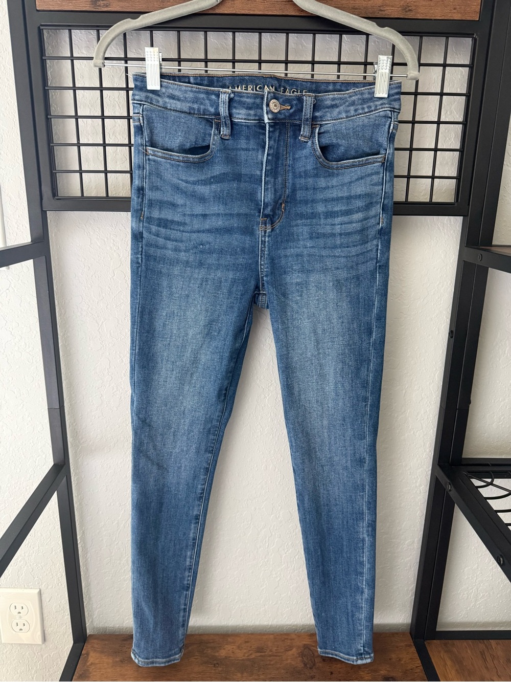American Eagle Outfitters Women's Blue Skinny Jeans - Classic Wash